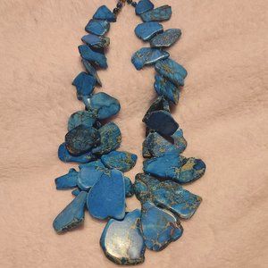 Turquoise stone necklace